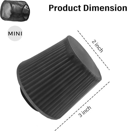 Cold Air Intake Filter Cover,Thickened Dustproof Air Filter Cover Provides Comprehensive Protection,Universal Car Accessries Air Filter Sock Fit for High Flow Cone Air Filter (Mini)