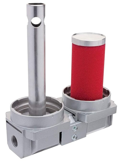 Rockwood 1/2 in. Npt 2 Stage Air Drying System Particulate Air Filter Coalescing Filter Air Pressure Regulator Combo - Metal Bowl, Auto Drain, Bracket, Gauge