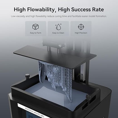 ANYCUBIC ABS-Like Resin Pro 2 Bundle, Upgraded 8K 3D Printer Resin with Enhanced Strength and Toughness, Wide Compatibility for All LCD Resin 3D Printers (4Packs*1kg Clear, 4kg in Total)