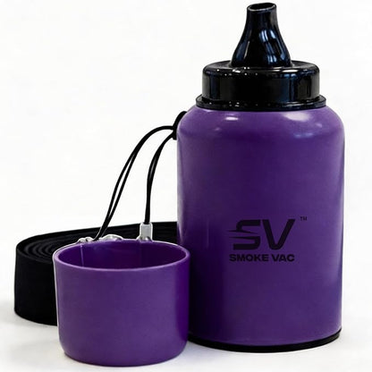 SmokeVac Handheld Personal Air Filter with 4-Layer Filtration & One-Way Check Valve – Portable Smoke & Odor Eliminator for Home, Car, Travel & Events (Purple)