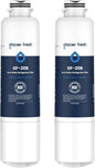 GLACIER FRESH Compatible with Samsung DA29-00020B Refrigerator Water Filter, DA29-00020A/B, DA29-00020B-1, HAF-CIN/EXP, 46-9101, RF4267HARS For French Door Fridge Kitchen (2 PACK)