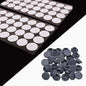 [64 pcs Synthetic Filter Paper Stickers (20mm Diameter)]+[64 pcs Self Healing Injection Ports (20mm Vial Rubber Stop)]