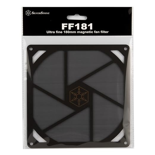 Silverstone Technology FF181 Ultra fine 180mm Magnetic Fan Filter, SST-FF181B