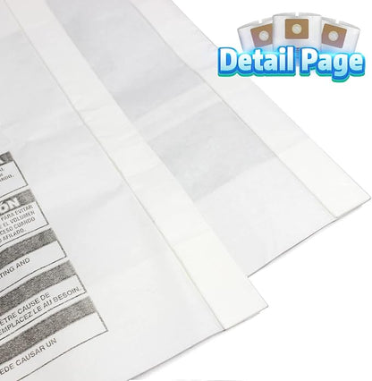 10 PCS Bundle Set 3 Gallon Vac Bags, ALYYDBG Type C 90669 9066900 9066933, All Around Vac Filter Bags