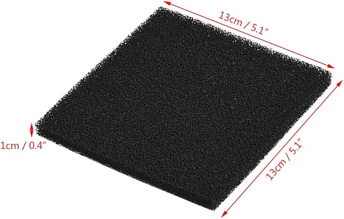 10pcs Activated Carbon Filter 13cm x 13cm Efficient Fume Extractor for Soldering Smoke Absorber Filter Sponge by Yosoo
