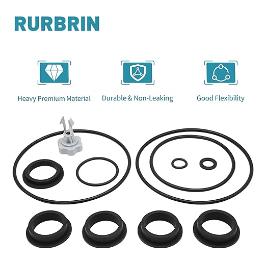 Sand Filter Pump Repair Set Compatible with Intex Sand Filter Pumps, 25013 Air Release Valve & O-Ring Parts (12 PCS)