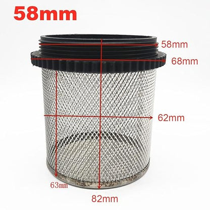 Heavy-Duty Plastic Strainer 1/2 3/4 - Male Inline Filter with Mesh Net for Pond Pumps & Greenhouse Watering(2")