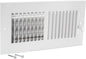 EZ-FLO 10 x 4 Inch (Duct Opening) Air Vent Cover for Wall or Ceiling, Two-Way Ventilation Register, Solid Steel HVAC Register Cover, White, 61609