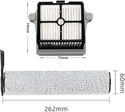 Compatible For Tineco, Floor One S7 Steam Main Brush Hepa Filter,Steam Wet Dry Vacuum Cleaner Floor Scrubber Parts(A)