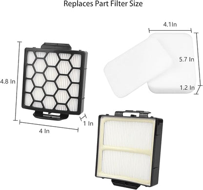 Cherimo NV250 Filter Replacement for Shark NV250 ZU62 ZU60 ZU102 NV150 NV251 NV151 ZU62C NV255 Navigator Rotator Pet Pro Upright Vacuum,Part 1238FT60# 1239FT60
