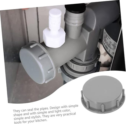 DOITOOL 6-Piece Drain Plug Caps Set 1.5 2 Waterproof Household Drainer Covers for Kitchen Bathroom Sturdy Blanking Caps for Waste Disposal