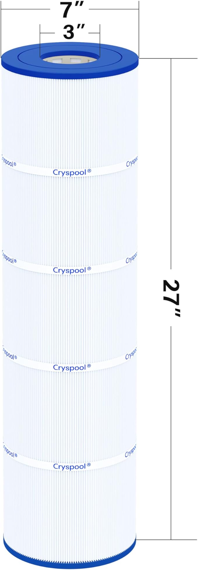 Cryspool® 07079 Filter Compatible with Jandy CL340, CV340, PJAN85, R0554500, C-7459, FC-0800, A0557900, 4×85 Sq. Ft Pool Filter Cartridge, 4 Pack