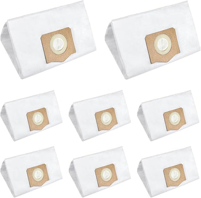 8 Pack AVG0905 Dust Filter Bags, Compatible with EGO Power 9 Gallon Wet/Dry Vacuum WDV0900, High Efficiency Dust Collection Vac Bags