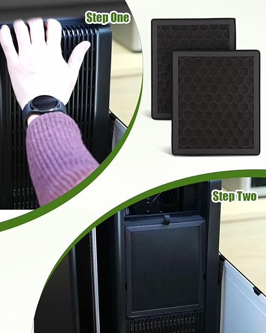 2Pcs Activated Carbon H2D H2S Air Filter Fit for Bambu Lab H2S H2D, H2D Combo Laser Parts,3D Printer Activated Carbon Air Purifier Filter Replacement Accessories