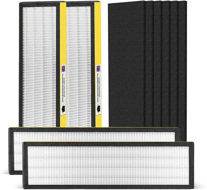 FLT5000 Filter C Replacement Compatible with Germ-Guardian Air Puri-fier Filter Replacement, for 28" Air Puri-fier Model AC5250PT AC5000E AC5300B AC5350W, 4 HEPA and 6 Pre-Filter