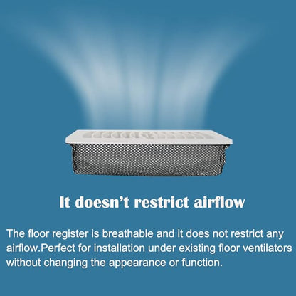 4"x12" Floor Register Trap Covers Screen Air Vent Filters for Home Floor Register Trap Floor Air Vent Screen Covers - 5 Pack