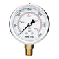 SENCTRL 3000 Psi Glycerin Liquid Filled Hydraulic Pressure Gauge, 2.5" Dial Size, 1/4" NPT Lower Mount, Stainless Steel Case, for Air Gas Water Oil Pressure Test