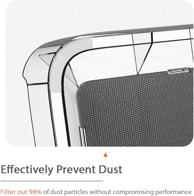 IFCASE Dust Purifier Replacement Filters Mesh for Desktop Dust/Air Filter Stand - 2pcs (Black)