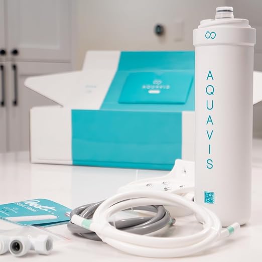 Aquavis Pulse 10 Under Sink Water Filter System, Third-Party Tested, Removes Lead, PFAS, Chlorine, Microplastics, VOCs, High-Flow Activated Carbon Filtration, DIY 15-Min Install, 750 Gallons Capacity
