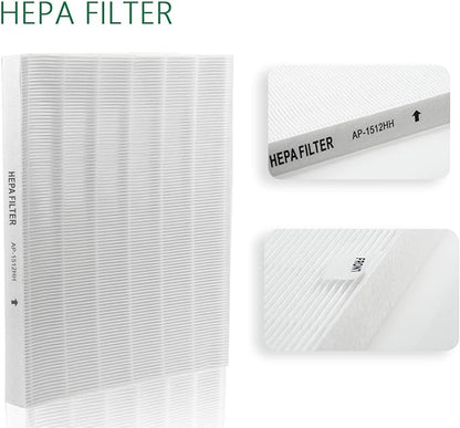 Osarow Yours 2 Pack AP-1512HH Filter Compatible with Coway air Purifier, with 4 Carbon Pre Filters, Part# 3304899