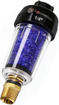LEMATEC Compressed Air Dryer with Desiccant Filter System - Removes Oil, Water & Moisture for Pneumatic Tools, HVLP Paint Spray Guns - 150 PSI, 22 CFM Flow Rate - 1/4"