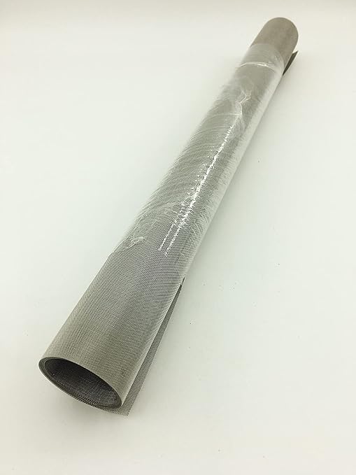 Stainless Steel Mesh Screen #60Mesh -Size:15.7"x47.2"(40x120cm) SS304 Wire Mesh Screen, for Vent,Cage,Garden, Window Screen, Filter Mesh, DIY Mesh
