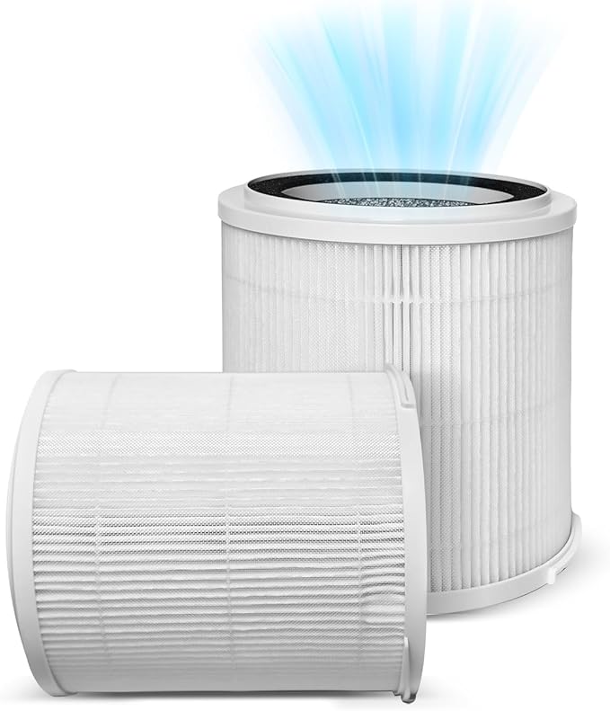 OSAP5FIL True HEPA Filters Replacement 2PCS,Compatible with OdorStop OSAP4 OSAP5 OSAP5FIL Air Cleaner Purifiers, Multi-Stage Filtration with Activated carbon Air Clean