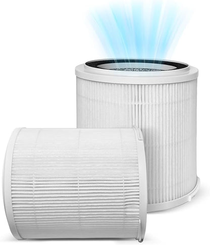 OSAP5FIL True HEPA Filters Replacement 2PCS,Compatible with OdorStop OSAP4 OSAP5 OSAP5FIL Air Cleaner Purifiers, Multi-Stage Filtration with Activated carbon Air Clean