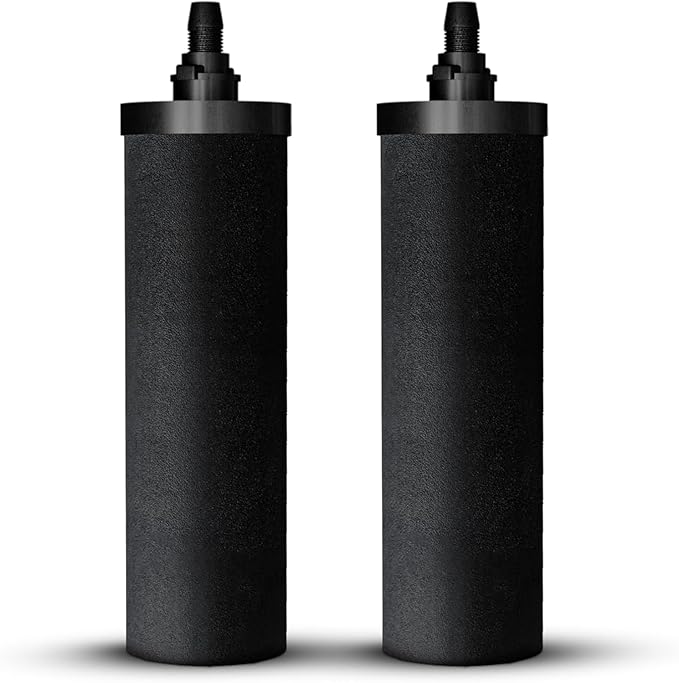 NSF Certified Carbon Replacement Filter Elements (PF-4) - Pack of 2 Filters for Phoenix Gravity Water Filters, Replacement for Berkey® BB9-2, Waterdrop, Purewell & Other Countertop Water Filters