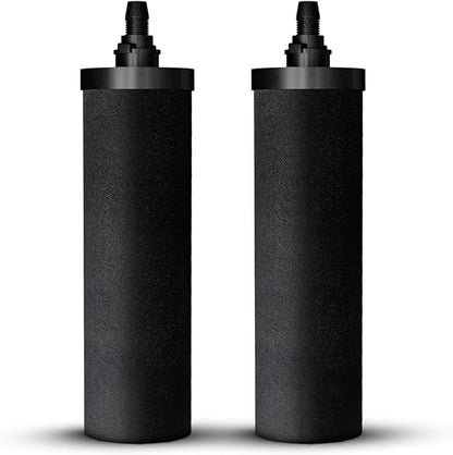 NSF Certified Carbon Replacement Filter Elements (PF-4) - Pack of 2 Filters for Phoenix Gravity Water Filters, Replacement for Berkey® BB9-2, Waterdrop, Purewell & Other Countertop Water Filters