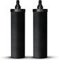 NSF Certified Carbon Replacement Filter Elements (PF-4) - Pack of 2 Filters for Phoenix Gravity Water Filters, Replacement for Berkey® BB9-2, Waterdrop, Purewell & Other Countertop Water Filters