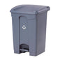 Outdoor Trash can Outdoor Sorting Trash can Large Pedal Type Waste bin with lid 11.8 Gallon Plastic Commercial Outdoor Garbage can, 4 Colors Trash Can (Size : Gris)