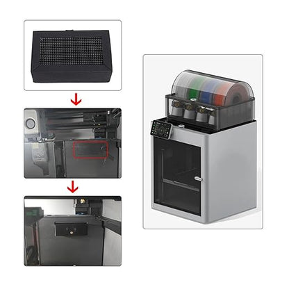 3D Printer Activated Carbon Air Filter Purifiers, Absorb VOC Emissions, Odors, Improve Efficiency with 3D Printer Purifier Filter Compatible with Bambu Lab X1/P1 Series