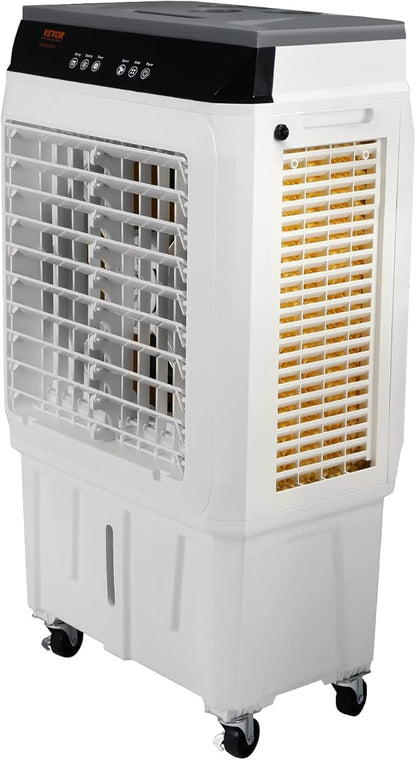 VEVOR Evaporative Air Cooler,2100 CFM 13X34 inch Air Cooler,3 Speeds and 12H Timer Portable Air Conditioner,Energy-Saved Swamp Cooler for party,pool and patio,7 Gal Water Tank & 750 Sq.Ft