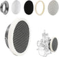 Carburetor Velocity Stack Air Filter Cleaner 55mm Modified Alloy with Sponge Filter Steel Mesh for PWK32-34mm Shortest Fast Intake Suggest Small Displacement (Titan New,55mm)