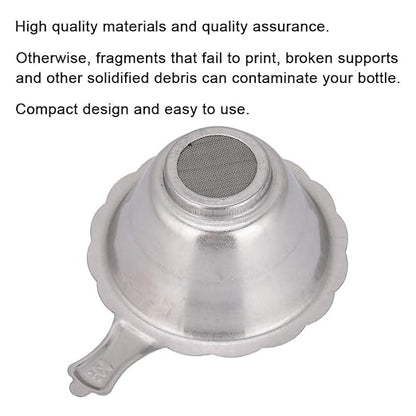 3D Printer Metal Filter Funnel Photosensitive Resin Foldable Strainer for SLA/DLP, Silver