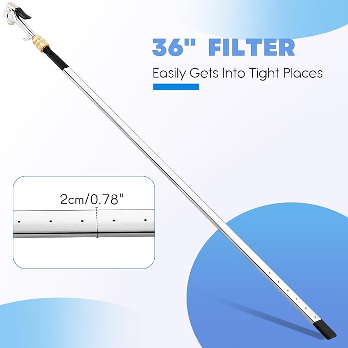 32" Air Filter, Radiator Cleaning Wand for High Efficiency Cooling Systems and Radiators, Water Air Cleaning Wands for Blow out Wash out Kit, Home Car Truck Power Washer Wand