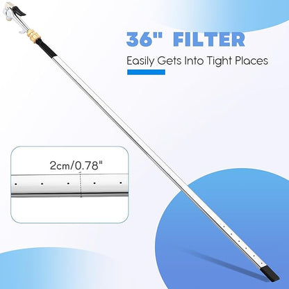 32" Air Filter, Radiator Cleaning Wand for High Efficiency Cooling Systems and Radiators, Water Air Cleaning Wands for Blow out Wash out Kit, Home Car Truck Power Washer Wand