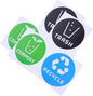 Milisten 6pcs Decorative Trash Classification Stickers Labels for Waste Sorting Recycling Strong Adhesion Stain-Resistant Easy Application for Bins Cans