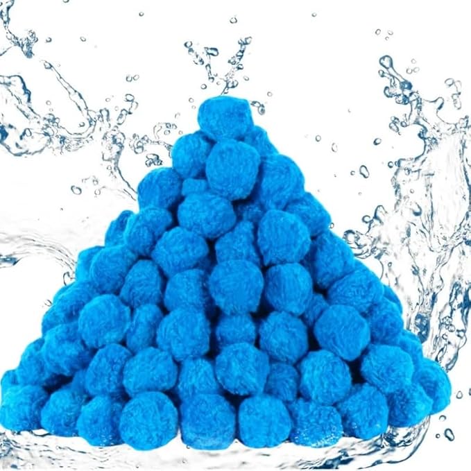 3 lbs Pool Filter Ball, for Swimming Pool Sand Filter, Lightweight Reusable Eco-Friendly Fiber Filter Ball, Replaces 100 lbs Pool Filter Sand (3 lbs)
