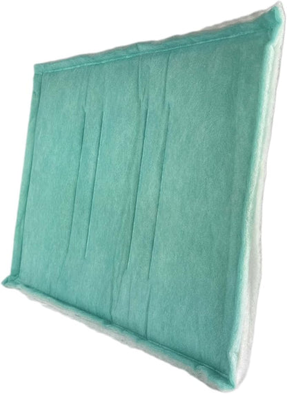 wioboy Paint Spray Booth Intake Filter Pad, 25" x 20" (20/case) Tacky Panel with Internal Wire Frame