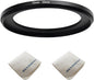 72mm Lens to 55mm Camera Lens Adapter 72mm to 55mm Step Down Ring Adapter Ring for All Brands of UV ND CPL, with Premium Lens Wiping Cloth 2 Pack (72mm-55mm)
