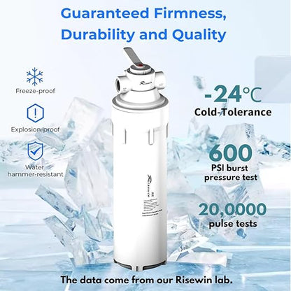 Whole House Water Filter System: 16GPM high Flow, fits Well Water/RVs/Cabins, -11°F Cold-Resistant. 3-Stage deep Filtration, 200K Water Hammer Resistance, Easy DIY Install