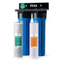iSpring PFAS-Reducing Whole House Water Filter System, Also Removes Chlorine, Sediment, Rust, and Odor, SGS-Tested Reducing up to 99% of PFAS, 1” Inlet/Outlet, Model: WGB22B-PF