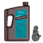 SUNLU 3D Printer Resin 4kg, Fast Curing Standard 3D Resin for Most Resin 3D Printers, 395 to 405nm UV Curing 3D Printing Liquid Photopolymer Resin, Low Shrinkage and High Precision, 4000g, Dark Grey