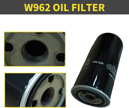 W962 Oil Filter for 25HP-60HP Screw Air Compressor, Industrial Screw Air Compressor System Maintenance Kit