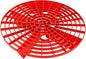 Car Wash Bucket Grit Trap Inserts, Vehicle Detailing Wash Filter for Remove Dust and Dirt, Automotive Cleaning Tool Fits 12 Inch Diameter Bucket, Universal for SUV RV Truck (Red)