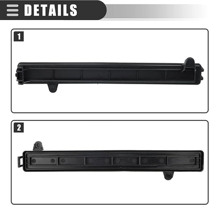 Motoforti Cabin Air Filter Cover, for Jeep Cherokee 2014-2020, Plastic, No.68223045AB, Black