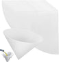 25 Pack 10" Deep Fryer Oil Filters Non Woven Cooking Oil Cones Strainer Maple Syrup Beeswax Filter Disposable White Grease Kitchen Filters for Hotels Restaurants Cafes Food Trucks