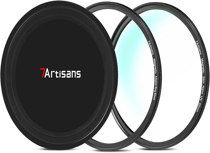 7artisans Nano Magnetic Filter UV Filter ND Light Reduction Filter/CPL Polarization Filter/GND Gradient Filter/Black Mist 1/4 Portrait Photography Filter Suitable for Lens(67mm MRCUV)